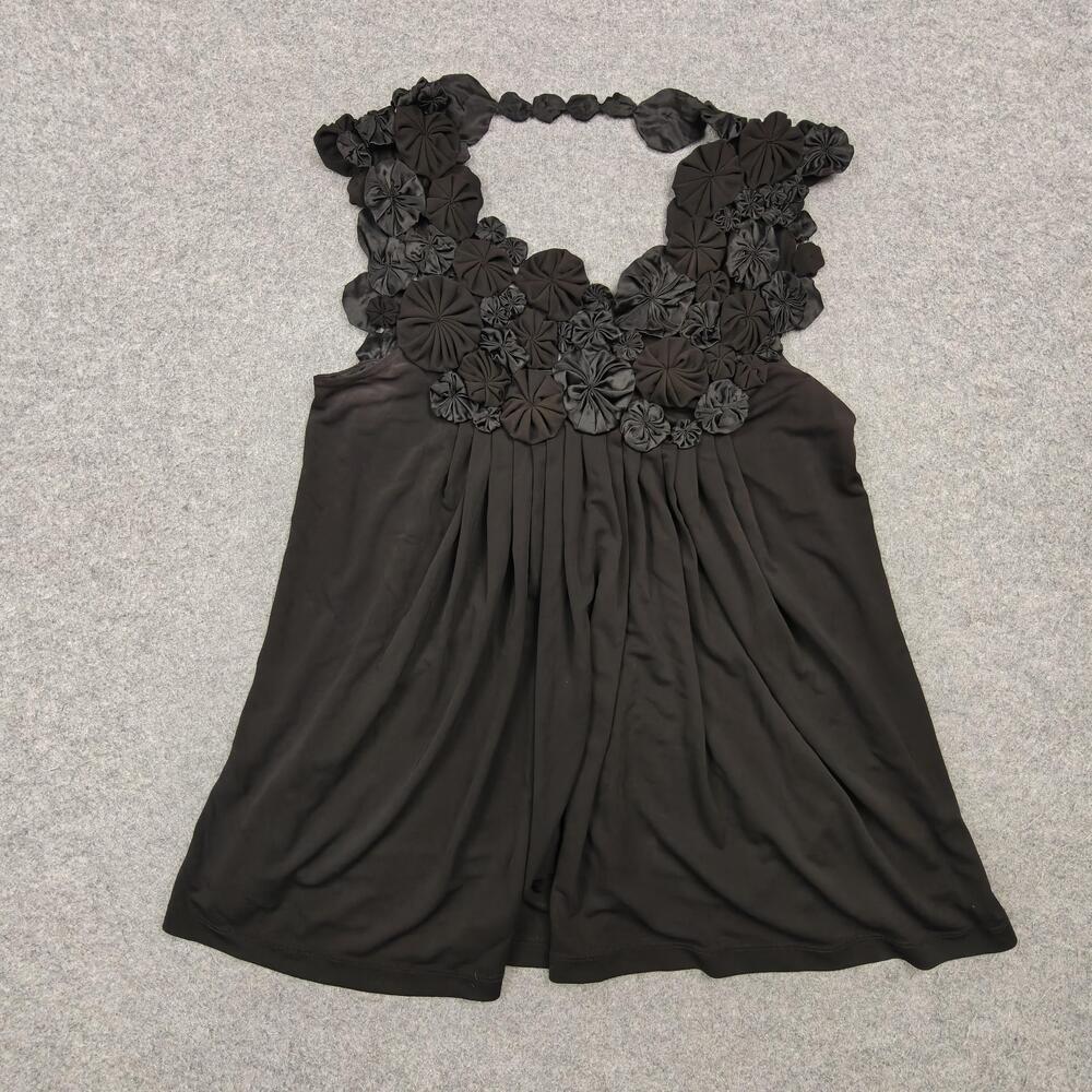 HERA Tank Womens Small Black Camisole Silk Stretch Jersey Party Cocktail